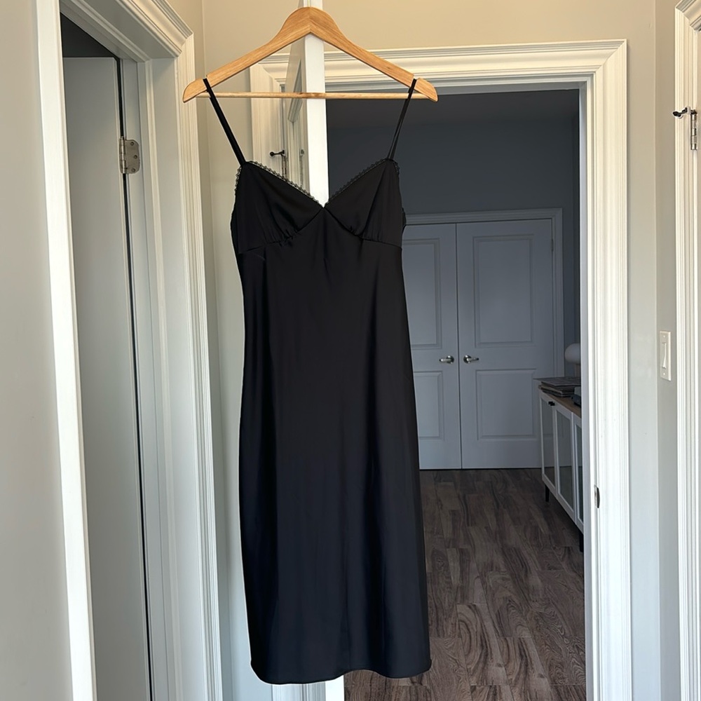 Aritzia Sunday Best black slip dress